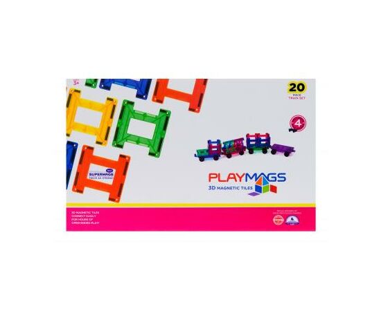 Конструктор Playmags Набор 20 элементов (PM155), зображення 6 Конструктор Playmags Набор 20 элементов (PM155), зображення 6