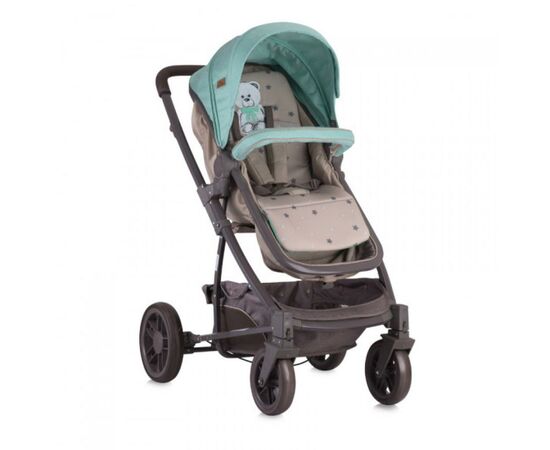 Коляска Lorelli S-500 Set с автокреслом Green & Beige Teddy Bear (S-500 SET-green&beige te), изображение 2 Коляска Lorelli S-500 Set с автокреслом Green & Beige Teddy Bear (S-500 SET-green&beige te), изображение 2