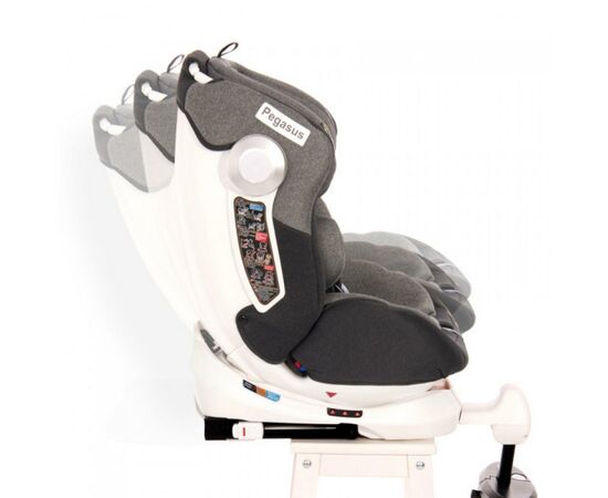 Автокресло Bertoni/Lorelli Pegasus Isofix 0-36 кг Dark/Light Grey (PEGASUS d/l.grey), изображение 4 Автокресло Bertoni/Lorelli Pegasus Isofix 0-36 кг Dark/Light Grey (PEGASUS d/l.grey), изображение 4