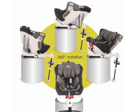 Автокресло Bertoni/Lorelli Pegasus Isofix 0-36 кг Dark/Light Grey (PEGASUS d/l.grey), изображение 7 Автокресло Bertoni/Lorelli Pegasus Isofix 0-36 кг Dark/Light Grey (PEGASUS d/l.grey), изображение 7