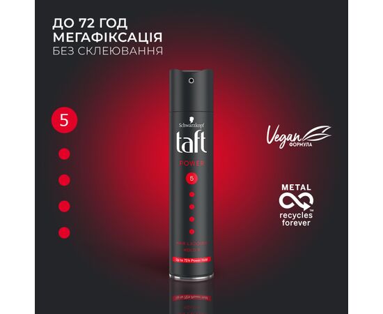 Лак для волос Taft Power Кофеин Фиксация 5 250 мл (4015001003505/4015000510790), изображение 2 Лак для волос Taft Power Кофеин Фиксация 5 250 мл (4015001003505/4015000510790), изображение 2
