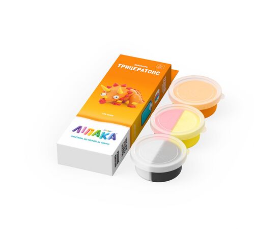 Набор для творчества Lipaka пластилина самозатверд. Трицератопс (30071-UA01), изображение 2 Набор для творчества Lipaka пластилина самозатверд. Трицератопс (30071-UA01), изображение 2