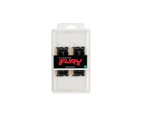 Модуль памяти для ноутбука SoDIMM DDR4 32GB (2x16GB) 2666 MHz FURY Impact Kingston Fury (ex.HyperX) (KF426S16IBK2/32), изображение 2 Модуль памяти для ноутбука SoDIMM DDR4 32GB (2x16GB) 2666 MHz FURY Impact Kingston Fury (ex.HyperX) (KF426S16IBK2/32), изображение 2