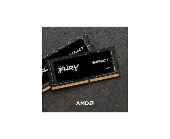 Модуль памяти для ноутбука SoDIMM DDR4 32GB (2x16GB) 2666 MHz FURY Impact Kingston Fury (ex.HyperX) (KF426S16IBK2/32), изображение 5 Модуль памяти для ноутбука SoDIMM DDR4 32GB (2x16GB) 2666 MHz FURY Impact Kingston Fury (ex.HyperX) (KF426S16IBK2/32), изображение 5