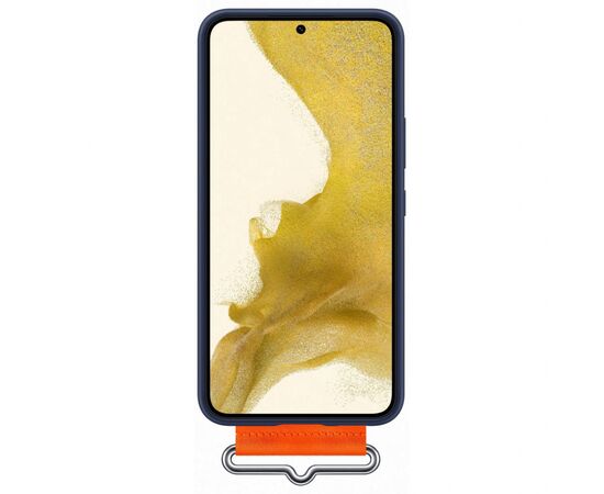 Чехол для моб. телефона Samsung Silicone with Strap Cover Galaxy S22 Navy (EF-GS901TNEGRU), изображение 2