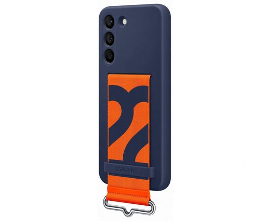 Чехол для моб. телефона Samsung Silicone with Strap Cover Galaxy S22 Navy (EF-GS901TNEGRU), изображение 3