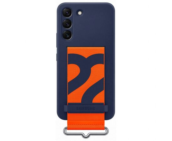 Чехол для моб. телефона Samsung Silicone with Strap Cover Galaxy S22 Navy (EF-GS901TNEGRU)
