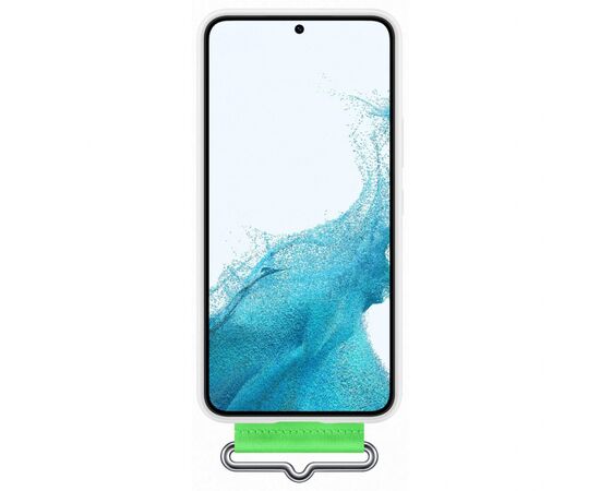 Чехол для моб. телефона Samsung Silicone with Strap Cover Galaxy S22 Plus White (EF-GS906TWEGRU), изображение 2 Чехол для моб. телефона Samsung Silicone with Strap Cover Galaxy S22 Plus White (EF-GS906TWEGRU), изображение 2