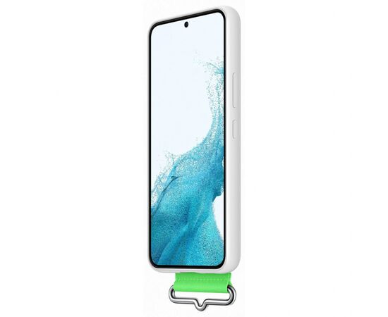 Чехол для моб. телефона Samsung Silicone with Strap Cover Galaxy S22 Plus White (EF-GS906TWEGRU), изображение 4 Чехол для моб. телефона Samsung Silicone with Strap Cover Galaxy S22 Plus White (EF-GS906TWEGRU), изображение 4