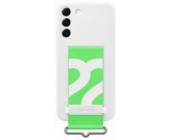 Чехол для моб. телефона Samsung Silicone with Strap Cover Galaxy S22 Plus White (EF-GS906TWEGRU)