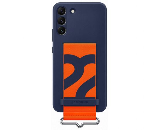 Чохол до моб. телефона Samsung Silicone with Strap Cover Galaxy S22 Plus Navy (EF-GS906TNEGRU)