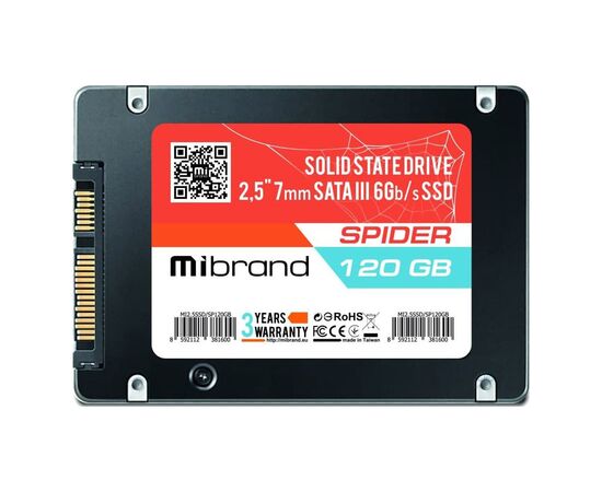 Накопичувач SSD 2.5" 120GB Mibrand (MI2.5SSD/SP120GB)