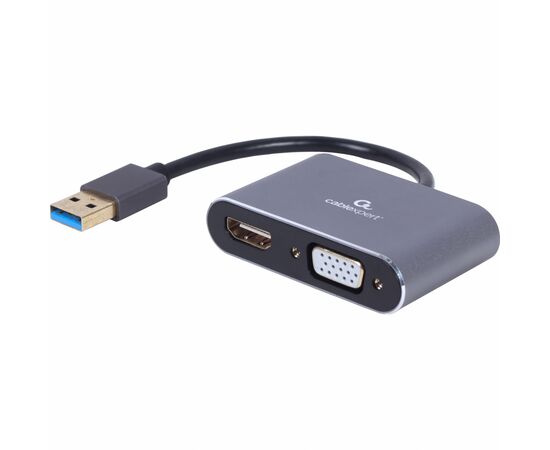 Переходник USB-A to HDMI/VGA Cablexpert (A-USB3-HDMIVGA-01)