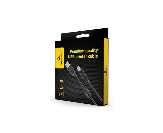 Кабель для принтера USB 2.0 AM/BM 3.0m ferrite Cablexpert (CCFB-USB2-AMBM-3M), изображение 4 Кабель для принтера USB 2.0 AM/BM 3.0m ferrite Cablexpert (CCFB-USB2-AMBM-3M), изображение 4
