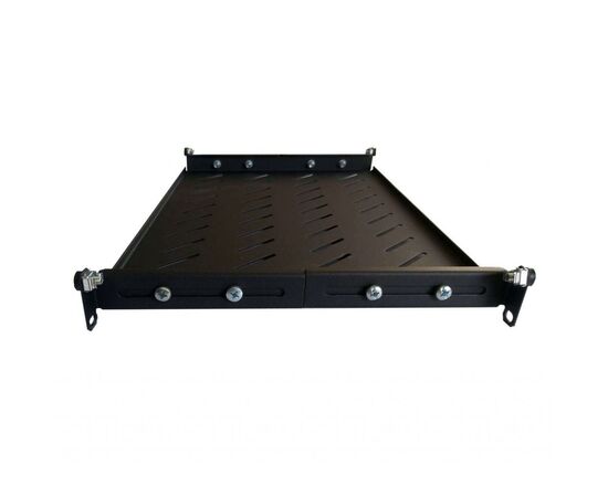 Полка 19" Hypernet 1U глиб. 400мм, в шкафи глибиною 600мм, чорна (U-FS-60-BLACK), зображення 3 Полка 19" Hypernet 1U глиб. 400мм, в шкафи глибиною 600мм, чорна (U-FS-60-BLACK), зображення 3