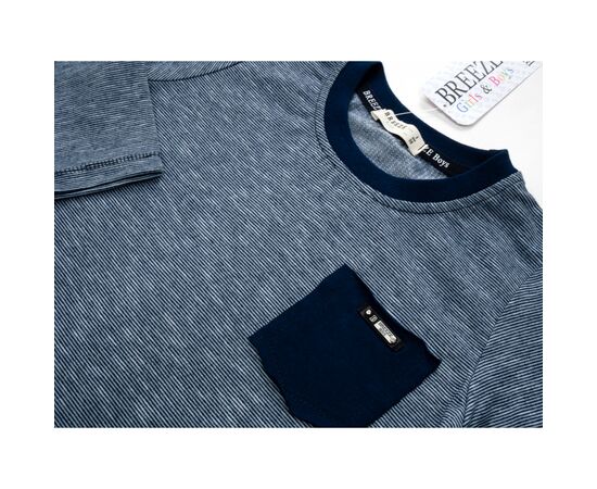 Кофта Breeze с кармашком (15896-110B-blue), изображение 3 Кофта Breeze с кармашком (15896-110B-blue), изображение 3