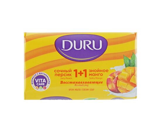 Твердое мыло Duru Сочный персик и знойное манго 80 г (8690506497323)