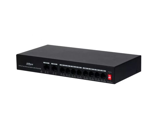 Коммутатор сетевой Dahua DH-PFS3010-8ET-65, изображение 2 Коммутатор сетевой Dahua DH-PFS3010-8ET-65, изображение 2