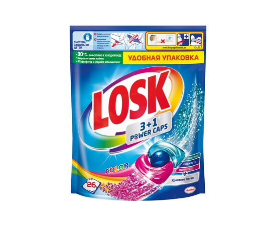Капсулы для стирки Losk Трио-капсулы Колор 26 шт. (9000101534313)