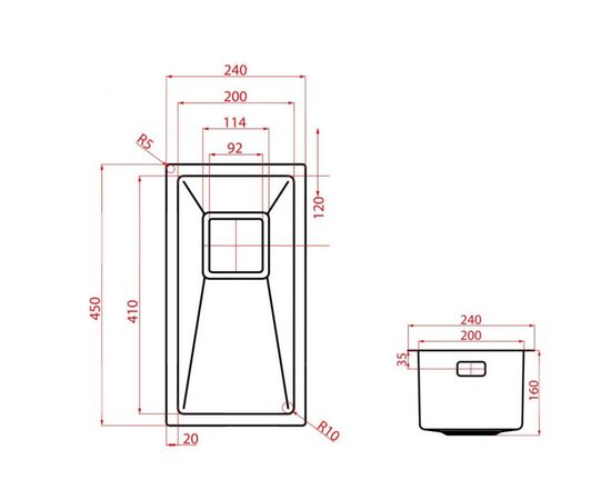 Мойка кухонная Weilor ALLERHAND WRX 2445, изображение 6 Мойка кухонная Weilor ALLERHAND WRX 2445, изображение 6