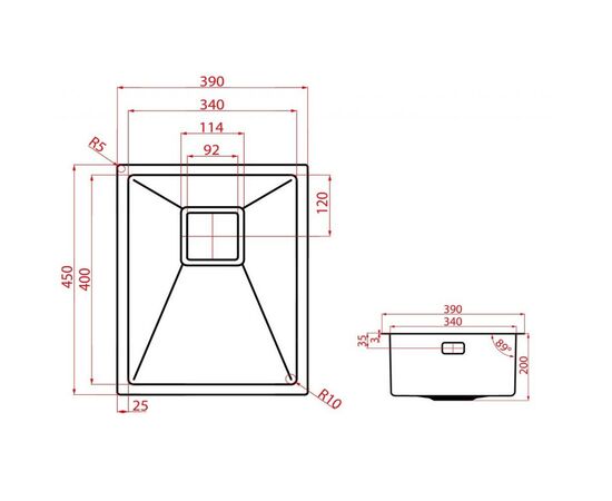 Мойка кухонная Weilor ALLERHAND WRX 3945, изображение 7 Мойка кухонная Weilor ALLERHAND WRX 3945, изображение 7