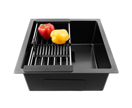 Мойка кухонная Weilor FILIGRAN WRC 4545 GRAPHIT, изображение 6 Мойка кухонная Weilor FILIGRAN WRC 4545 GRAPHIT, изображение 6