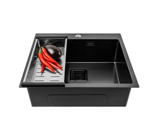 Мойка кухонная Weilor FILIGRAN WRC 5750 GRAPHIT, изображение 6 Мойка кухонная Weilor FILIGRAN WRC 5750 GRAPHIT, изображение 6