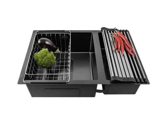 Мойка кухонная Weilor FILIGRAN WRC DB6945 GRAPHIT, изображение 5 Мойка кухонная Weilor FILIGRAN WRC DB6945 GRAPHIT, изображение 5