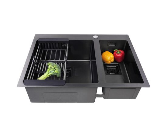 Мойка кухонная Weilor FILIGRAN WRC DB6950 GRAPHIT, изображение 4 Мойка кухонная Weilor FILIGRAN WRC DB6950 GRAPHIT, изображение 4