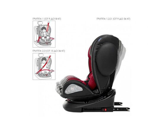 Автокресло El Camino ME 1045 Evolution 360 Isofix 0-36 кг Royal Dark Grey (ME 1045 EVO royal d.grey), изображение 2 Автокресло El Camino ME 1045 Evolution 360 Isofix 0-36 кг Royal Dark Grey (ME 1045 EVO royal d.grey), изображение 2