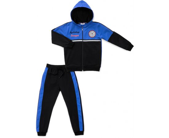 Спортивний костюм Breeze з капюшоном на блискавці (12795-128B-blue)