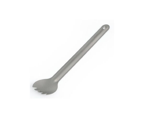 Ложка-вилка туристическая TiTo Titanium с длинной ручкой с мешочком (SPKH-GRkit), изображение 2 Ложка-вилка туристическая TiTo Titanium с длинной ручкой с мешочком (SPKH-GRkit), изображение 2