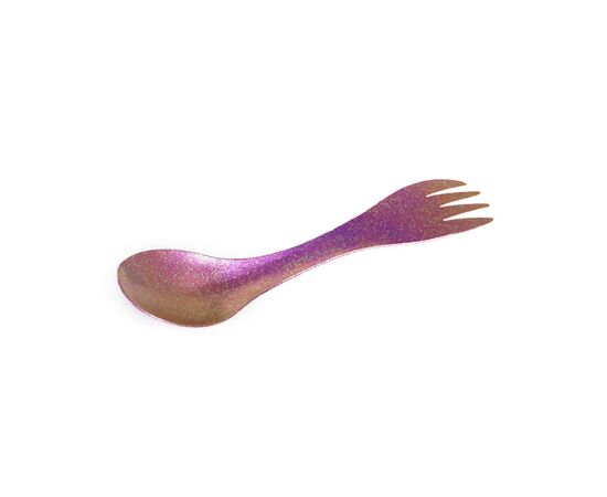 Ложка-вилка туристическая TiTo Titanium 2 в 1 Pink (SPK2B1-RS)