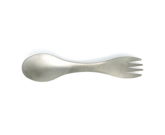 Ложка-вилка туристическая TiTo Titanium 2 в 1 с мешочком Grey (SPK2B1-GRkit), изображение 3 Ложка-вилка туристическая TiTo Titanium 2 в 1 с мешочком Grey (SPK2B1-GRkit), изображение 3