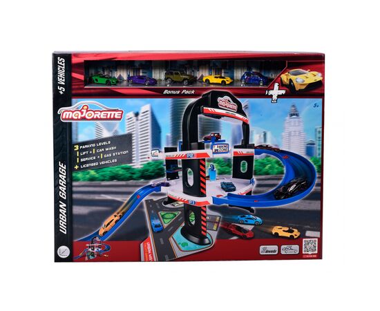 Игровой набор Majorette Городской гараж 3 уровня 5 машин (2059986)