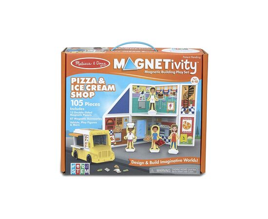 Ігровий набір Melissa&Doug магнітний Магазин піци та морозива (MD30658)