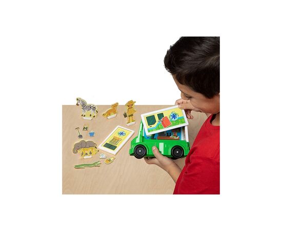 Игровой набор Melissa&Doug магнитный Сафари – спасательная машина (MD30666), изображение 3 Игровой набор Melissa&Doug магнитный Сафари – спасательная машина (MD30666), изображение 3