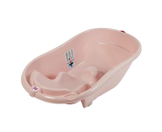 Ванночка Ok Baby Onda с анатомической горкой и термодатчиком розовый (38235435)