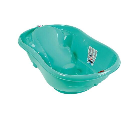 Ванночка Ok Baby Onda с анатомической горкой и термодатчиком бирюзовая (38237240)