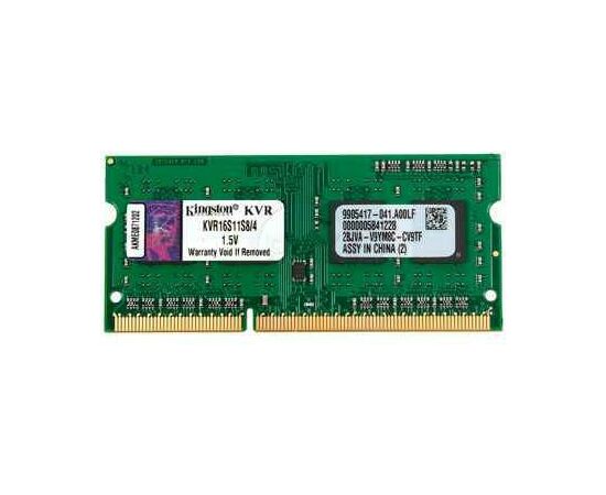 Модуль памяти для ноутбука SoDIMM DDR3 4GB 1600 MHz Kingston (KVR16S11S8/4)