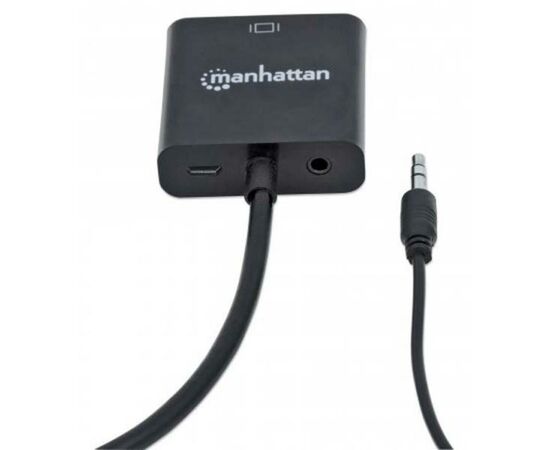 Переходник HDMI M to VGA F Manhattan (151450), изображение 3 Переходник HDMI M to VGA F Manhattan (151450), изображение 3