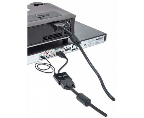 Переходник HDMI M to VGA F Manhattan (151450), изображение 7 Переходник HDMI M to VGA F Manhattan (151450), изображение 7