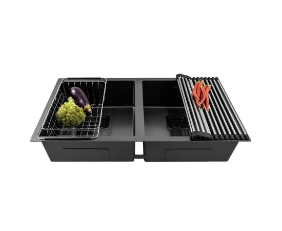 Мойка кухонная Weilor FILIGRAN WRC TB8945 GRAPHIT, изображение 4 Мойка кухонная Weilor FILIGRAN WRC TB8945 GRAPHIT, изображение 4