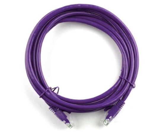 Патч-корд 1м, RJ-45, Cat.5e, CU, мідь, фіолетовий Ritar (PCR-CU/1Pe / 04269)