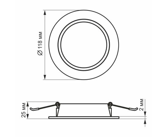 Светильник Videx LED 6W 5000K 220V (VL-DLBR-065), изображение 5 Светильник Videx LED 6W 5000K 220V (VL-DLBR-065), изображение 5