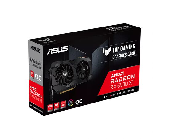 Видеокарта ASUS Radeon RX 6500 XT 4Gb TUF OC GAMING (TUF-RX6500XT-O4G-GAMING), изображение 12 Видеокарта ASUS Radeon RX 6500 XT 4Gb TUF OC GAMING (TUF-RX6500XT-O4G-GAMING), изображение 12