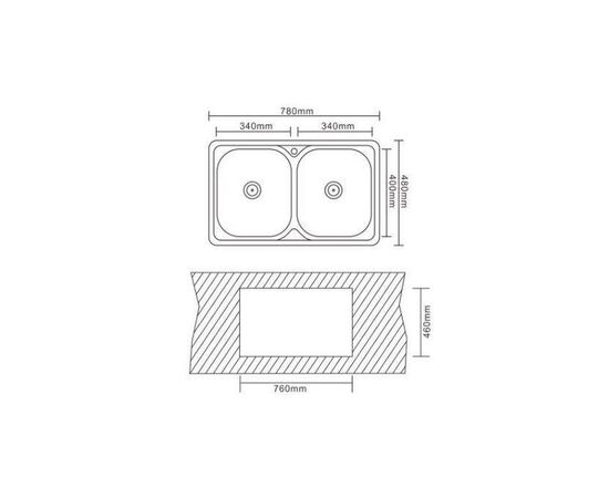 Мойка кухонная Interline ASTRA sateen, изображение 9