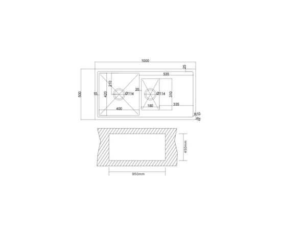 Мойка кухонная Interline BOHEMIA Sateen, изображение 8 Мойка кухонная Interline BOHEMIA Sateen, изображение 8