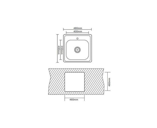 Мойка кухонная Interline BRUT sateen, изображение 9 Мойка кухонная Interline BRUT sateen, изображение 9