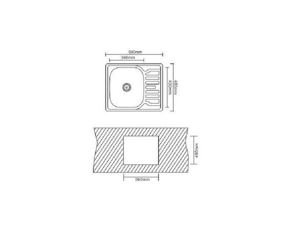 Мойка кухонная Interline POLO microdecor, изображение 10 Мойка кухонная Interline POLO microdecor, изображение 10